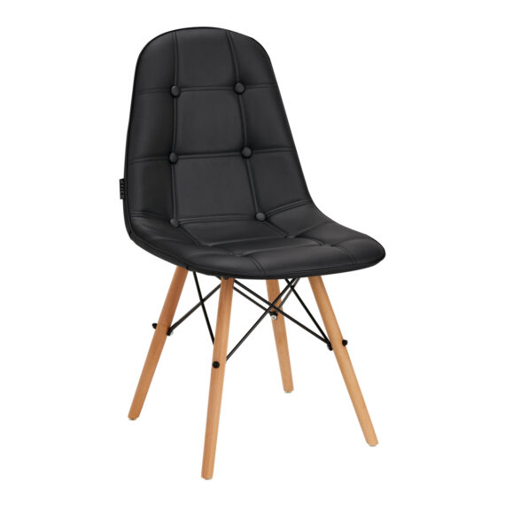 Stolica 4Rico QS-185 eko koža, crna