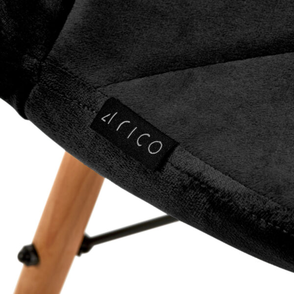 Stolica 4Rico QS-186, crni baršun - Slika 7