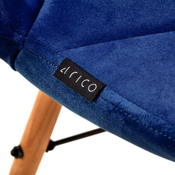 Stolica 4Rico QS-186, tamnoplavi baršun - Slika 7